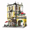 EN STOCK Maison de Thé Modèle Blocs de Construction Ville Vue Sur La Rue JIESTAR 89124 2985 Pcs Art Brique Enfants Jouets De Noël Cadeaux D'anniversaire Pour Enfants