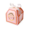 Gift Wrap European Style Square High-End Candy Box Wedding Gunsten en Geschenken Kleine Cookies / Cakes Papier Verpakking Feestartikelen