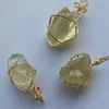 Naturlig kristall kvarts heling punkt chakra pärla ädelsten halsband kvinnor män hänge ursprungliga sten smycken