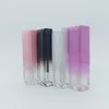 5 ml Gradient Färg Lipgloss Plastflaska Containrar Tomt Clear Lip Gloss Tube Eyeliner Eyelash Container DH8587