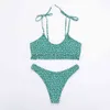 2021 nouveau Sexy Floral imprimé femmes maillot de bain Bandeau Push Up maillots de bain femme Bikini ensemble brésilien maillots de bain vêtements de plage 210319
