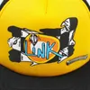 CH amarelo preto caminhão chapéu Matty menino caminhão chapéu malha prata graffiti borda plana chapéu ajustável hats1549916