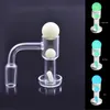 Glow in the dark Terp Slurper Smoking Quartz Banger With Pill Glass Marble Ruby Pearls Terp Vacuum Nails For Water Bongs Dab Rigs