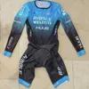 レーシングセットHuub Triathlonスーツワットバイクチーム服男性サイクリングスキンスーツMTB自転車ジャンプスーツ夏の長袖タイツセットRopa Ciclismo