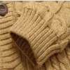 30% Wool 30% Cotton Arrival Thicken Winter Mens Sweaters Cardigan Men Fleece Agasalho Masculino Brand AfsJeep A3044 210518