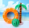 2021 neueste wassermelone lemmon Donut aufblasbare schwimmen ring kinder schwimmen pool Floats Tubes Strand wasser party spielzeug 90 cm