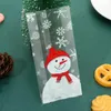 クリスマスデコレーション50のメリーギフトバッグベーキングパッケージクラウスキャンディ雪だるまサンタクッキー漫画j6p5