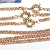 10PCS, Curb Cuban Frauen Halskette Kette Gold Silber Farbe Metall Halsketten für Mode Schmuck Machen Zubehör X0509