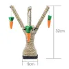 Cat Scratch Board Sisal Cat Scratcher Kitten Climbing Play Toys Weaving Carrot Toy Cat Tree 210929