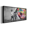 Decoratief schilderij Wall Art Picture en woonkamer canvas schilderij voor moderne huizendecoratie graffiti vuist handboeien7033745