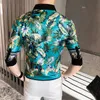 Sommar kortärmad tröja män Utskrift Casual Slim Fit Hawaiian Shirt Streetwear Night Club Party Clothing Camisa Masculina 210527