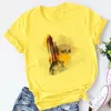 T-Shirt Femme Belle Géométrie Imprimer T-shirt Femme Graphique T-shirts Harajuku Tops Tee Mignon À Manches Courtes Animal Casual Femme T-shirt