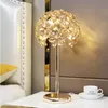 Bordslampor Nordisk Maskros Romantisk Kristall Sovrum Bedside Ljus Inomhus Kreativ Blomma Led Fixture