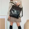 حقيبة المدرسة اليابانية JK Casual Ulzzang كبيرة السعة الصلبة ألوان عتيقة الزوجين على ظهر الظهر kawaii harajuku ins style women