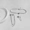 Halsband örhängen set mogaku ovanligt för kvinnor och örhänge modesmycken 2022 trend imitation pärlor metall hängen halsband