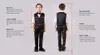 Формальная одежда мальчика Новый черный мальчик костюм жених смокинг формальный носить детей свадебные платья мальчики одежда (куртка + жилет + брюки + галстук) на заказ X0909