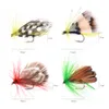 20-100 pçs / caixa artesanal mosca pesca isca flyfishing flies kit wetflies streamer ninfa emerger com caixa impermeável