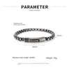 charm cable box link chain gunnatel stainless steel bracelet men039s jewelry whole6100582
