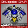 Инъекционная плесень 100% подходит для фотоаппаратов Honda CBR1000 CBR 1000 RR CC 04-05 Body 52NO.14 CBR 1000RR 1000CC 2004 2005 CBR-1000 CBR1000RR 04 05 OEM Full Fairing Rothmans Blue