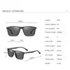Gafas de sol Classic Fashion Square Polarized Men Vintage Designer Eyewear Driving Pesca Travel Gafas de sol UV400