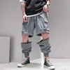 新しい取り外し可能な貨物パンツメンズ軽量ファッションアンクルレングスパンツ夏のズボン薄い韓国の緩いカジュアルショーツ男性4xL Y0927