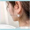 Stud Jewelrystud European And American Fashionable Metal Ear Unique Design Earrings Female Geometric Temperament Rings1 Drop Delivery 2021 H