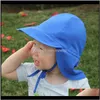 CAPS HATS SUMMER INFANT BABY Protection Neck Guard Cap UVProtection Beach Sun Hat Fisherman Children18ddyiBWRRG296R8642330