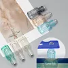 3ML زجاجة الأسطوانة الزجاج المثمن مع الفولاذ المقاوم للصدأ إعادة الملء الزيوت العطور زجاجات العطور الجرار