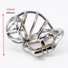 Male Chastity Devices Stainless Steel Bondage Penis Rings Skew Left shape Cock Lock Sex Toys For Men