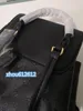 Черный рюкзак Montsouri Кожаная сумка через плечо с тиснением букв для мужчин и женщин Дизайнерские поясные сумки PM Sling Canvas Sacoche Мужская сумка Высококачественные рюкзаки