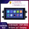 Lecteur radio DVD de voiture pour Suzuki SX4 2006-2013 Fiat Sedici 2005-2014 Android 10.0 DSP Qled 4G GPS Player multimédia