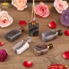 Natural Botswana Ages Stones Heart Parfume Bottle Pendant Halsband Kvinnor Onyx Gemstones Diffuser Injektionsflaskor Guldkedjor Neckor225b