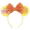 إكسسوارات الشعر 5039039 Big Sequins Bow Cartoon Mouse Ears Hairband Kidsbedband Opern