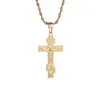 Russian Orthodox Christianity Church Eternal Cross Pendant Necklace Russia Greece Ukraine Jewelry G1213