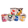 Cartoon Canvas Tkaniny Storage Box Składanie Sundries Kosz do przechowywania dla dzieci Zabawki Organizatorzy Brudne ubrania YB090M21 211112