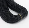 100 pz / lotto Catene di serpente in pelle di cera nera Collana per le donne 18-24 pollici Cord String Rope Wire Chain Gioielli di moda fai da te Whole227T