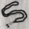 8mm collana di perle di luce nera fili bracciali donna mala pietra naturale preghiera gioielli di moda per uomo bracciale classico amici regali
