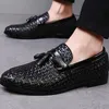 Large Size 38-48 Tassel Plaid Men New Loafers Tessitura confortevole Soft Mens Leisure Leather Shoes Fashion Sapato Masculino