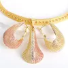 Brincos colar de colar de fábrica de joias de pérolas por atacado Dubai Gold Bracelet Breathring Women Women