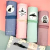 Roll Up Pencil Case Canvas Portable Pen Storage Bag Holder Stationery Organizer Studentleveranser, No Pennor XBJK2104