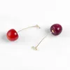 Pins Brooches Cherry Pin Cute Sweet Red Tempting Fruit For Women Girl Gift Resin Lapel Badges Denim Jackets Shirt Jewelry Kirk22