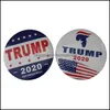 Pins, broches sieraden broche pins maken Amerika weer geweldig voor presidents VS Dome revers pin knop badges in BK drop levering 2021 roxb4