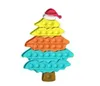 Noel Fidget oyuncaklar itme kabarcık duyusal dekompresyon oyuncak kardan adam christmastree otizm için özel ihtiyaçları DEHB Squishy Stres Rahatlatıcı Çocuk Komik Anti-stres