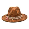 Larges chapeaux de chapeaux d'automne et d'hiver chaleur de laine chaude chapeau de chapeau de chapeau de jazz de jazz masculin fedora