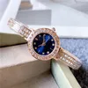 Orologi di marca Donna Ragazza Lady Bellissimo orologio da polso al quarzo con cinturino in acciaio con cinturino in metallo stile diamante D27