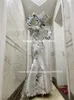 Украшение вечеринки BV10 Сцены подиума Peorformance носят женщины серебряные зеркальные костюмы очки робот -костюм Show наряды DJ Mask Bar