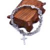 Charme Pulseiras Vintage Jesus Cross Amulet Pingente para Mulheres Personalidade Tendência Banquete Jóias Pulseira