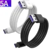 1 м 3 фута 5А супер быстрая зарядка кабелей типа C микро 5Pin USB-кабель для Samsung S8 S9 S10 S20 Huawei Android телефона PC