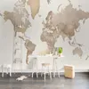 Özel herhangi bir boyut 3d duvar resimleri dünya haritası duvar boyama oturma odası çalışma odası yatak odası duvar kağıtları ev dekor su geçirmez