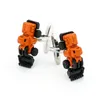 10Pairairslot Yaratıcı Ekskavatör Modeli Mini Digger Bağlantıları Gömlek Bottons Cufflinks Erkek Jewelry6732719